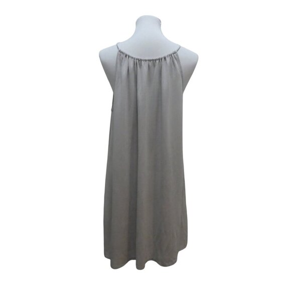 Silence + Noise Urban Outfitters Gray Sleeveless Halter Top Trapeze Swing Dress - Picture 4 of 6